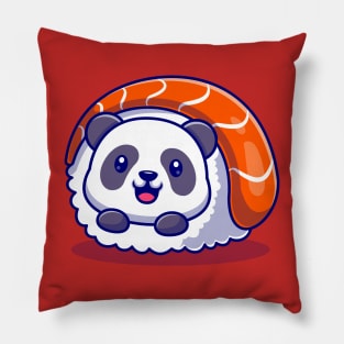 Cute Panda Sushi Cartoon Pillow
