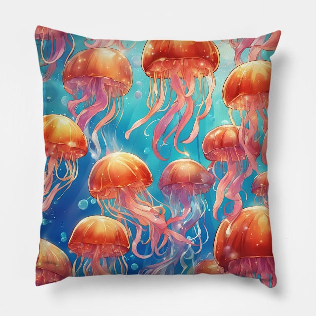 Ocean Odyssey Pillow by animegirlnft