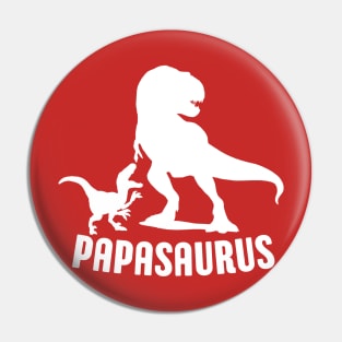 Papasaurus Papa Dinosaur Rex Funny Dad Fathers Day Gift Idea Pin