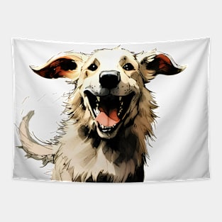 Have a Great Weekend: Happy, Happy Dog Tapestry