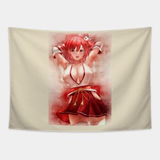 Honoka Anime Watercolor Tapestry