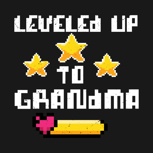 leveled up to grandma / Baby Announcement, grandma To Be, Grandparents to be by Anodyle