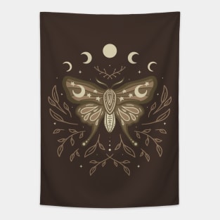 Celestial Moth Bloom Tapestry