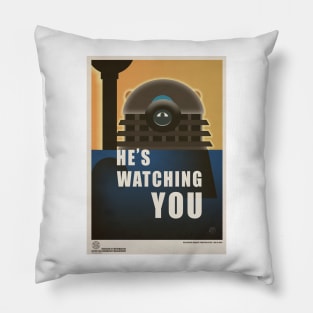 Dalek Time War Propaganda Poster 2 Pillow