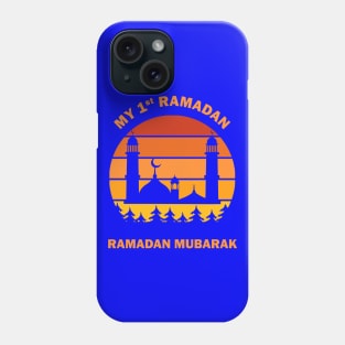 My First Ramadan 1st Ramadan Mubarak Ramadan Kareem Mosque Masjid Crescent Dawn Dusk Gift Phone Case