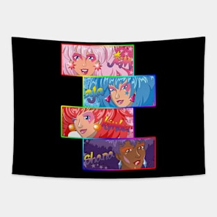 retro face style - jem and the hologram Tapestry