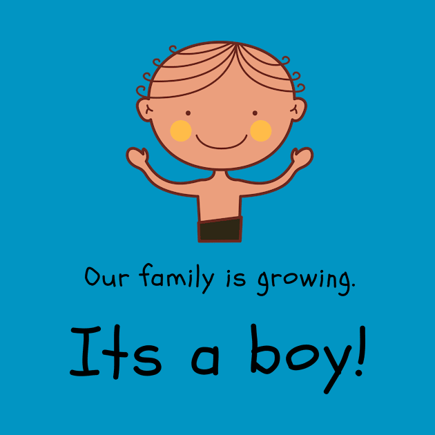 Love this 'Our family is growing. Its a boy' t-shirt! by Valdesigns