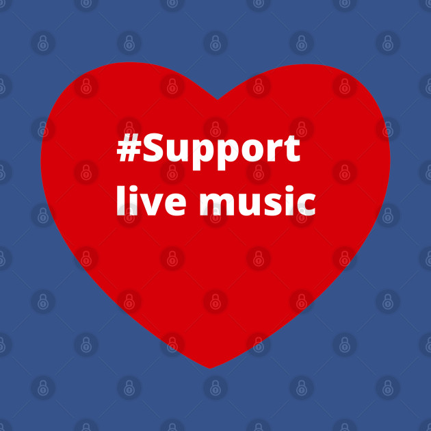 Discover Support Live Music - Hashtag Love Heart - Music - T-Shirt