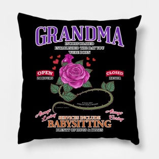 Grandma Inc Services Include Babysitting Funny Mothers Day Novelty Gift Pillow