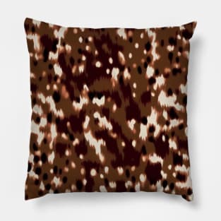 Animal Pattern Elegant Earthy Spots Pillow