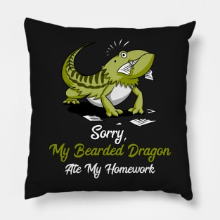 Bearded Dragon Ate My Homework Pillow