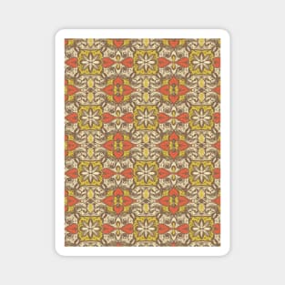 Vintage tile floral Magnet