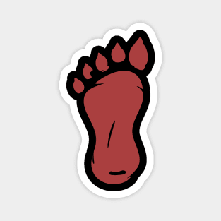 Bigfoot US Flag - Men Women Kids - Distressed Sasquatch Back Print Magnet