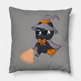 Forest Trail Mage Cat Pillow