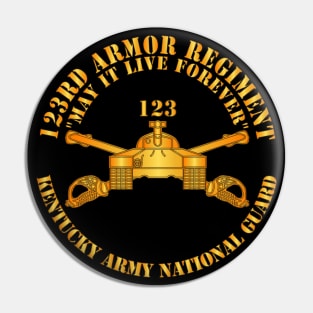 123rd Armor Regiment - KYARNG - Branch X 300 Pin