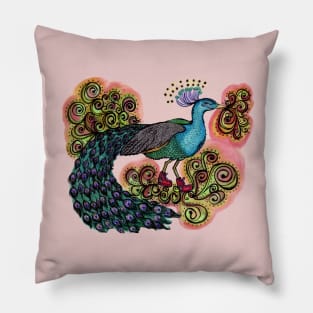 Sneaky Sneaker Peacock Pillow