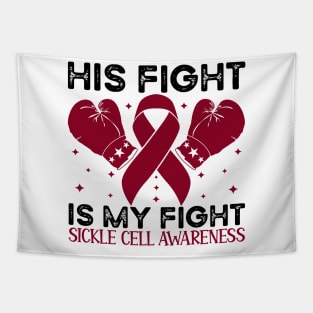 His Fight is My Fight Sickle Cell Awareness Tapestry