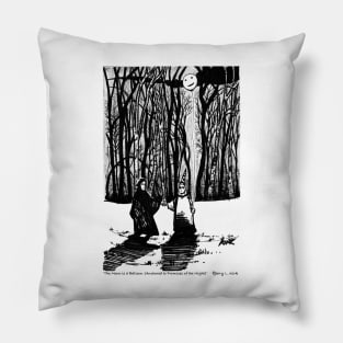 'The Moon is a Balloon (Anchored to Promises of the Night)' Pillow