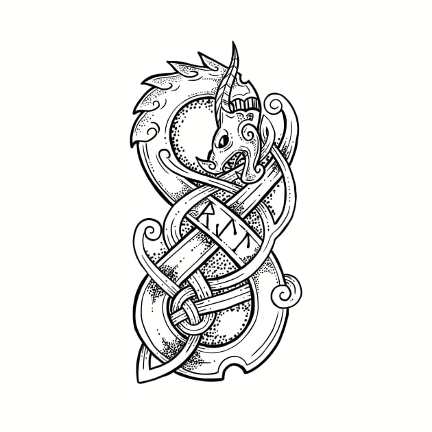 Norse style dragon by BlackForge