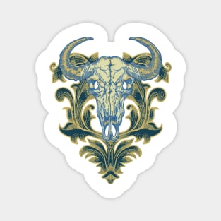 Buffalo skull ornament Magnet