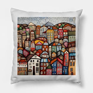 Large Town Pillow