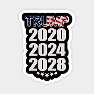 Trump 2020 2024 2028 Magnet