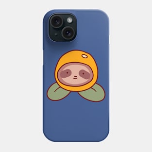 Orange Sloth Face Phone Case