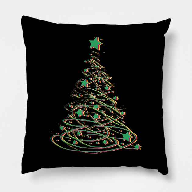 christmas tree Pillow by jjsealion