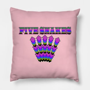 Five Snakes Pillow