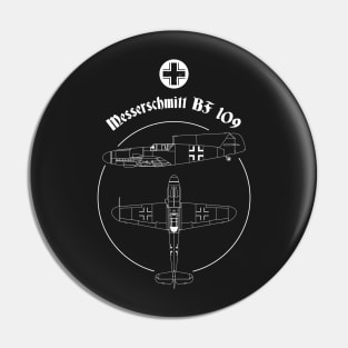 Messerschmitt BF 109 ME Warbird German Luftwaffe WW2 Shirt Pin