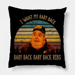 Fat character i want my baby back poster Pillow