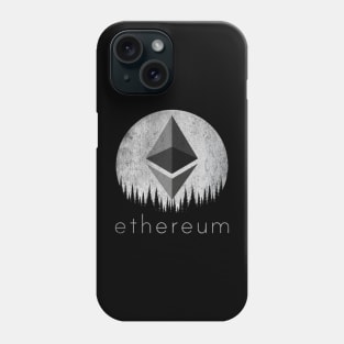 Vintage ETH Ethereum Coin To The Moon Crypto Token Cryptocurrency Wallet Birthday Gift For Men Women Kids Phone Case