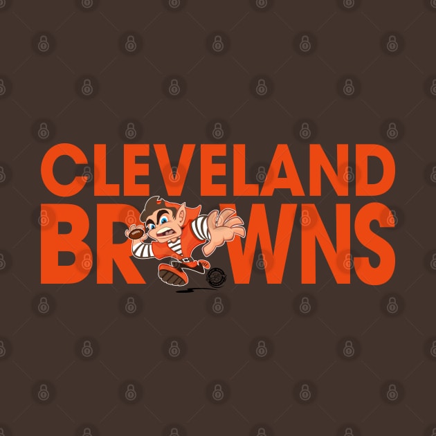 Cleveland Browns Elf Runner Logo by Goin Ape Studios