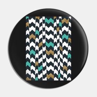 Chevron Pieces Pin