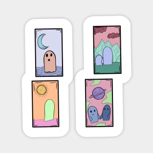 Ghost cards Magnet