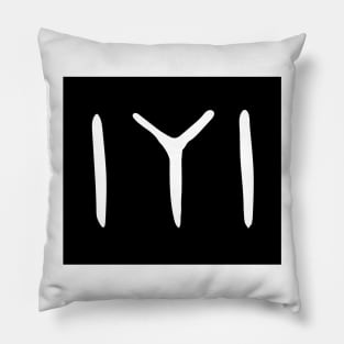 Black Kayi Tribe Flag Symbol from Dirilis/Resurrection Ertugrul Pillow