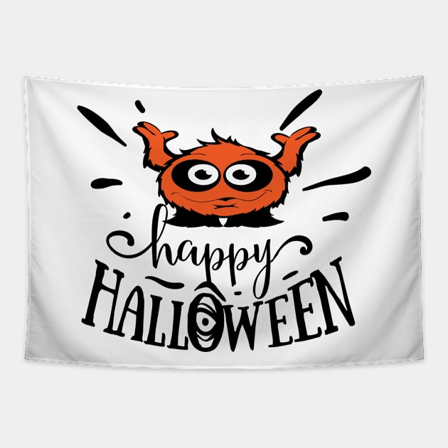 Pumpkin Halloween Witch Party Costume Gift Tapestry by DHdesignerPublic