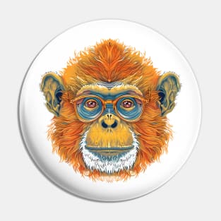 Specs Appeal in the Jungle: The Golden Glam Monkey! Pin