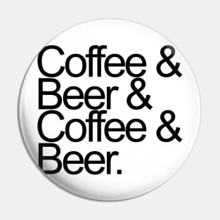 Beer and Coffee Pin