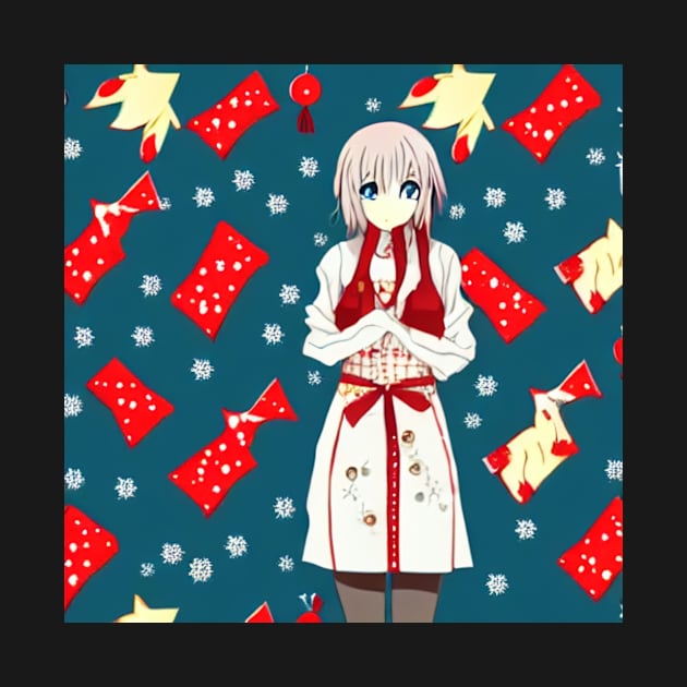 Anime Christmas Girl and Candy&amp;#39;s Patterns! Exclusive by Trendy-Now