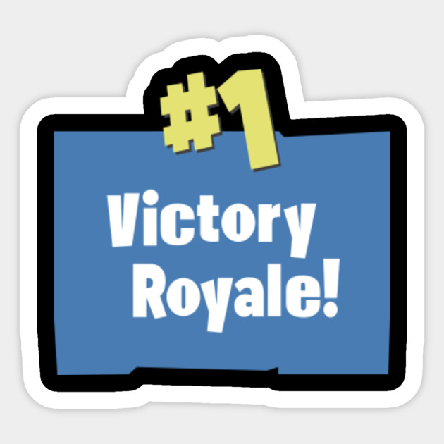Fortnite Victory Royale Logo - Fortnite - Sticker | TeePublic