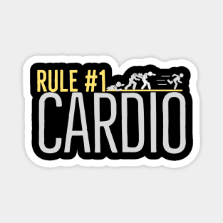 Rule #1 Cardio Funny Zombie Chase Magnet