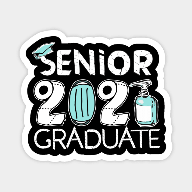 merch senior 2021 graduate Magnet by Bghight Colors