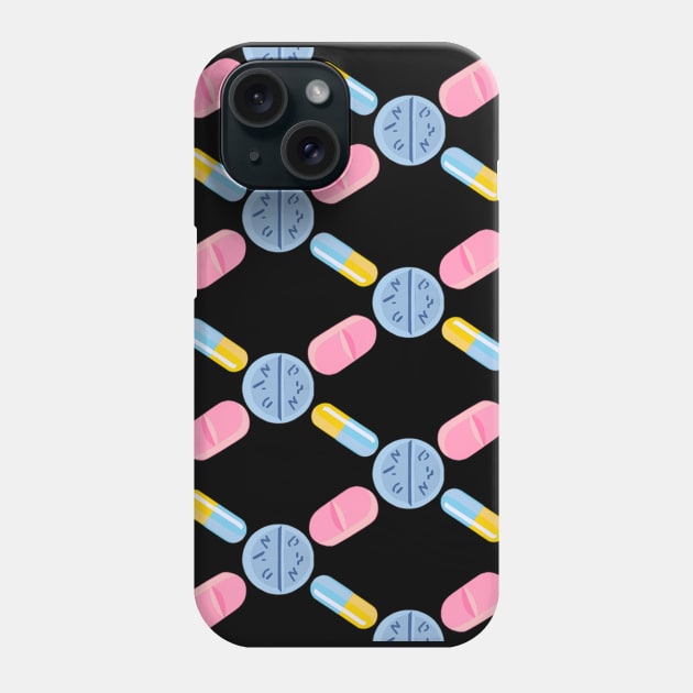 Pill Argyle Phone Case by MinimalFun