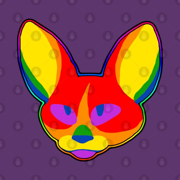 Gay pride cat by TangletallonMeow