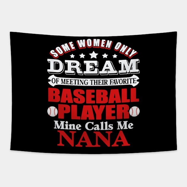 baseball player nana Tapestry by Xonmau