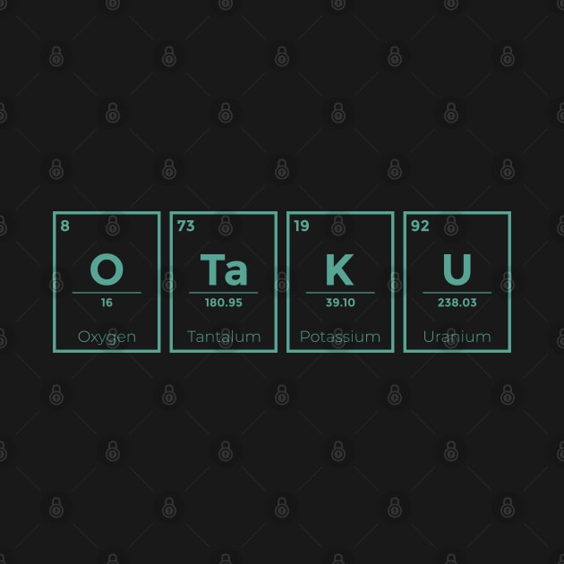 Green Otaku Periodic Table by MimicGaming