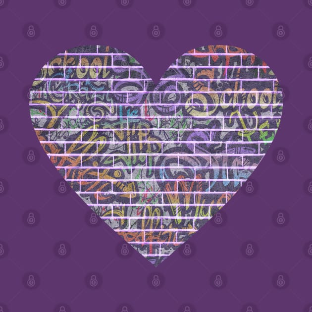 Graffiti Wall Heart by KayBee Gift Shop