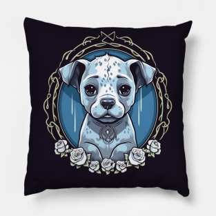 Spooky Staffy Pillow