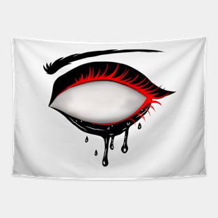 Neon Psychedelic Slime Eye Tapestry